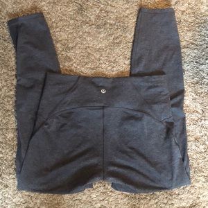 High waisted size 10 grey lululemon leggings